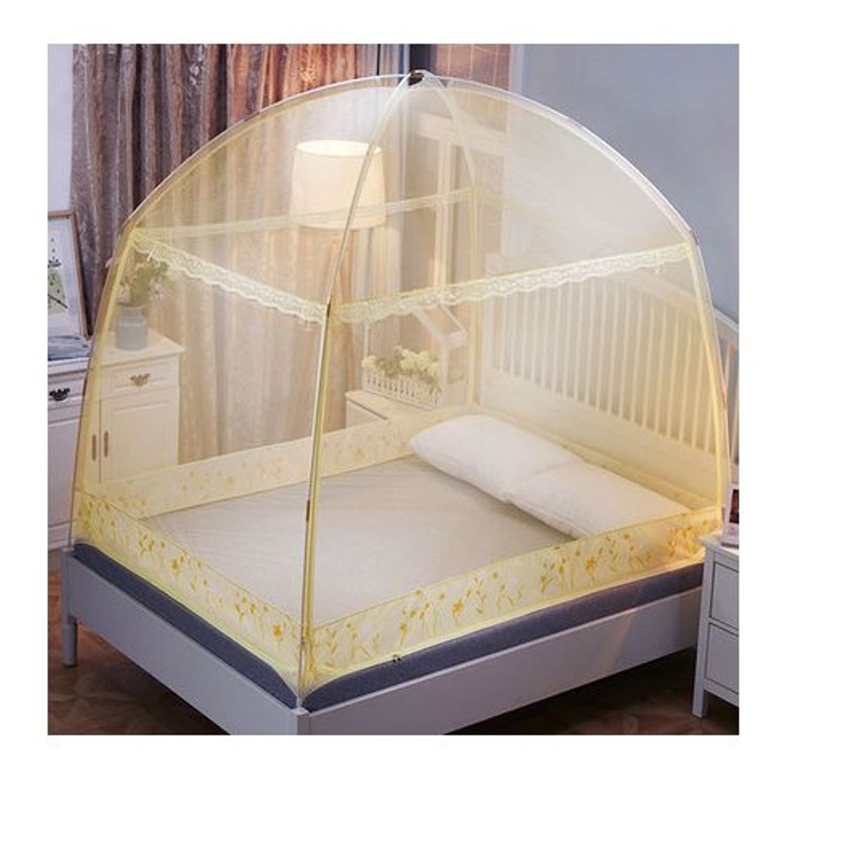 GENERICO - Mosquitera portátil plegable para adultos malla de cifrado