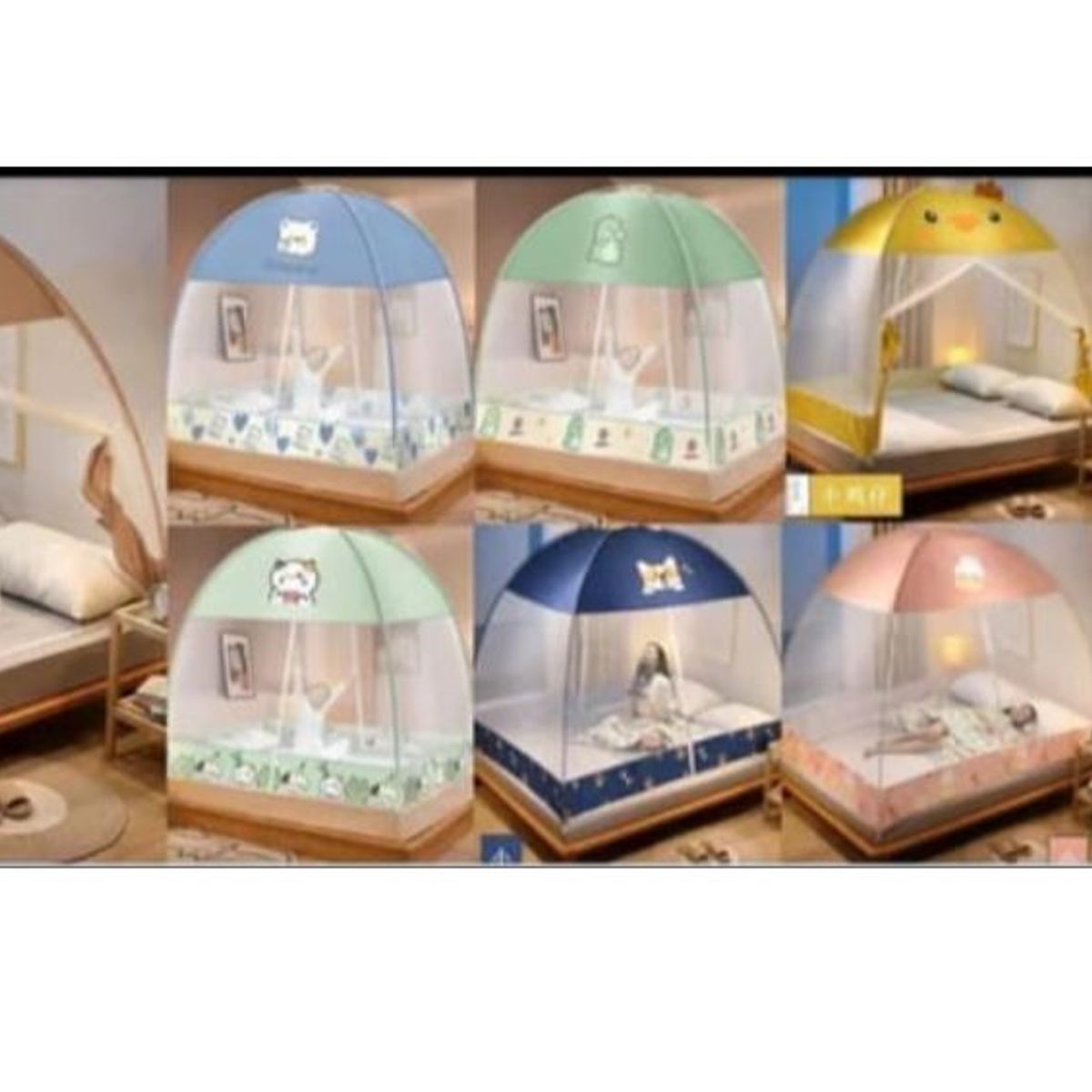 GENERICO - Mosquitera portátil plegable KAWAII