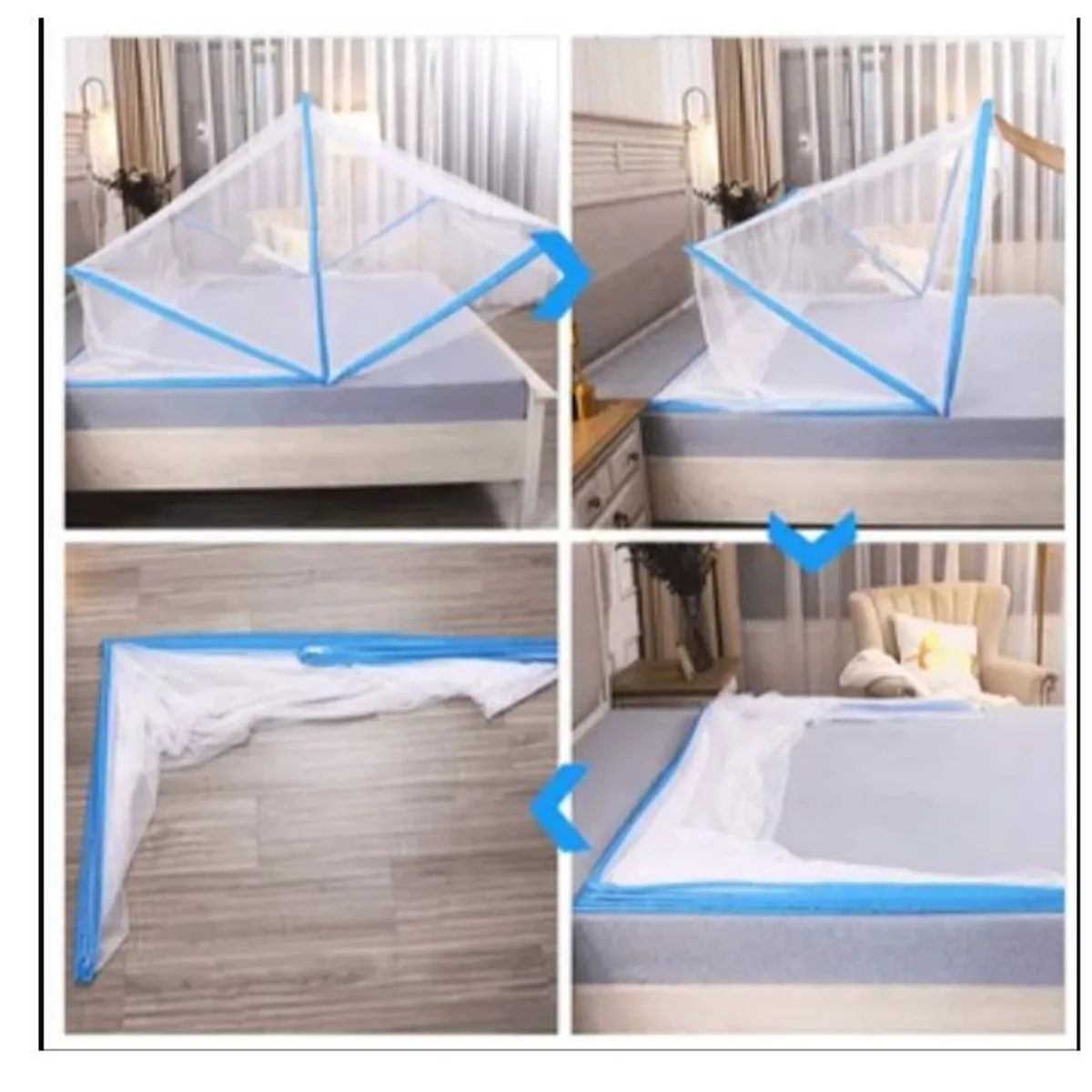 GENERICO - Mosquitera portátil plegable PARA  CAMA DE 21/2