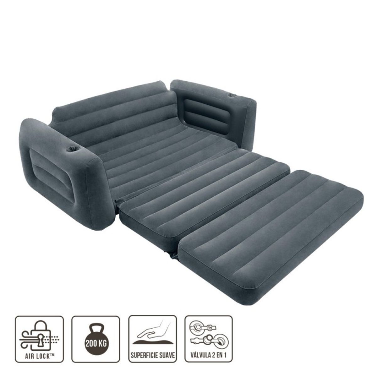 INTEX - Sofá Cama Inflable Doble Intex
