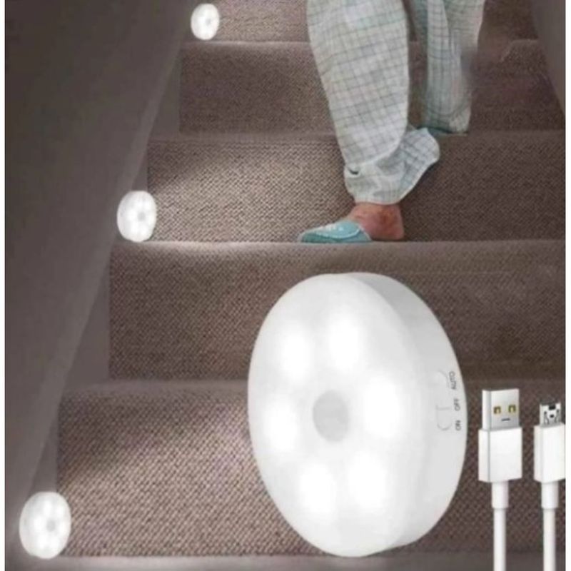 GENERICO - Lampara recargable led con sensor de movimiento