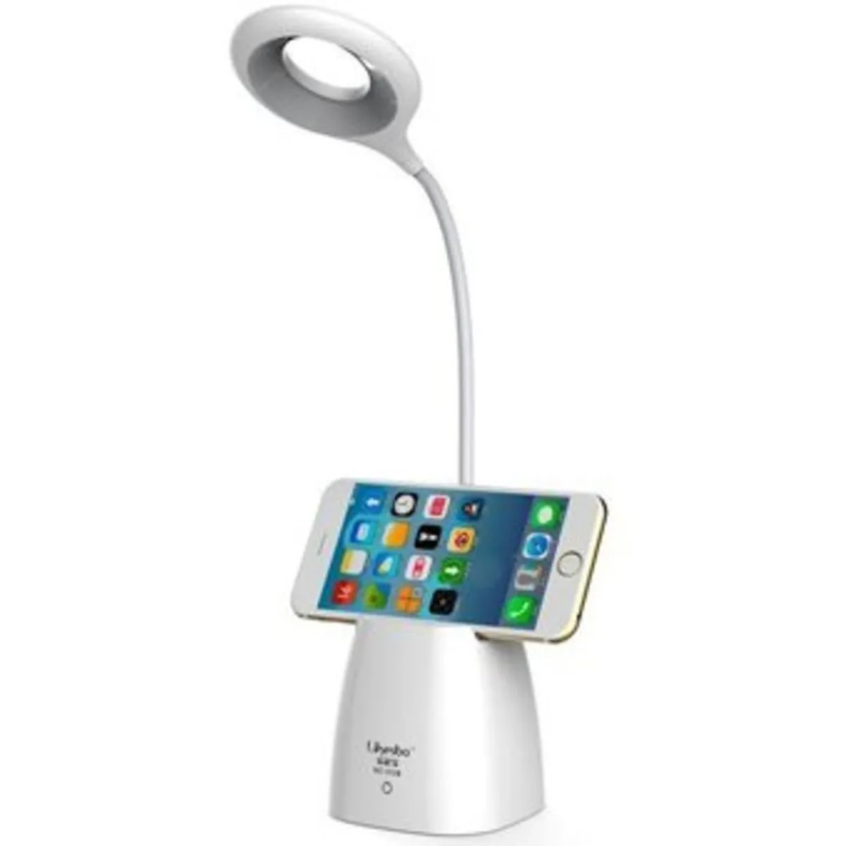 GENERICO - Lampara led escritorio recargable porta lapicero y celular