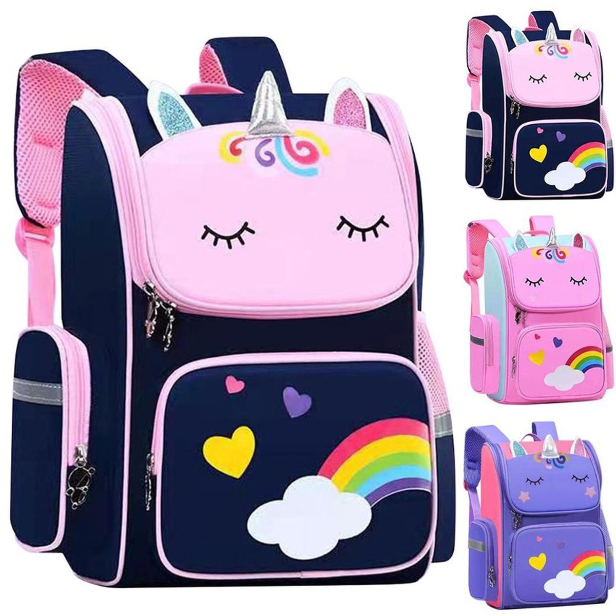 GENERICO - Mochila unicornio de mujer kawai -escolar moda