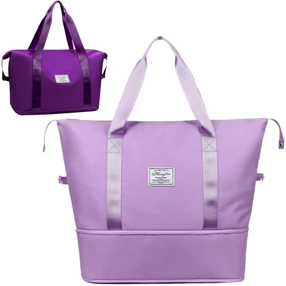 GENERICO - Bolso de viaje cartera expandible impermeable morados