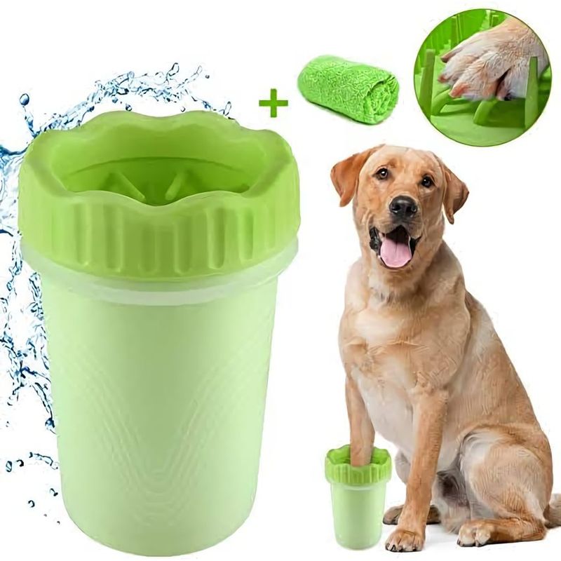 GENERICO - Limpiador lava pata para perro gato grande