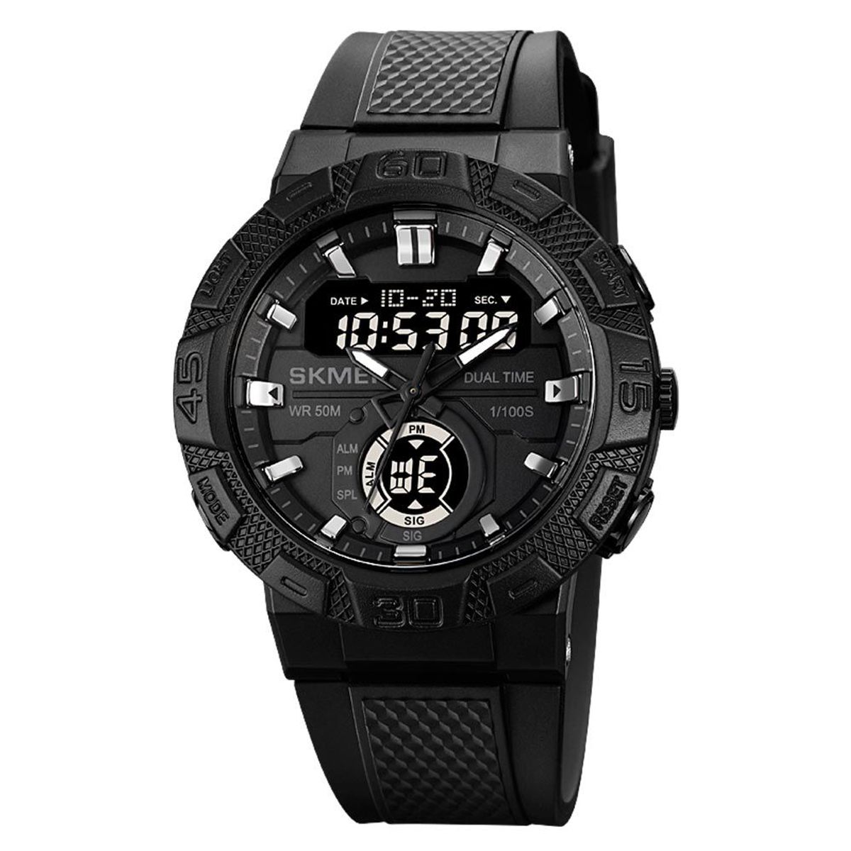 SKMEI - Reloj SKMEI Dark 1881 Hibrido Multifuncion Deportivo - Negro