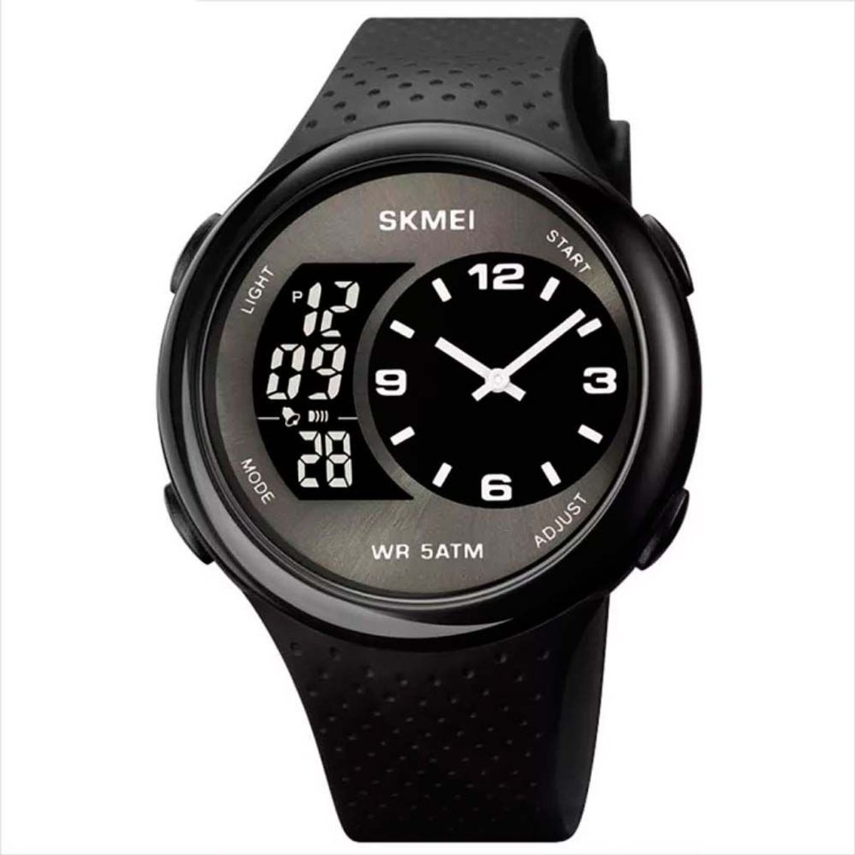SKMEI - Reloj SKMEI Twins 1899 Hibrido Triple Horario Multifunción - Negro
