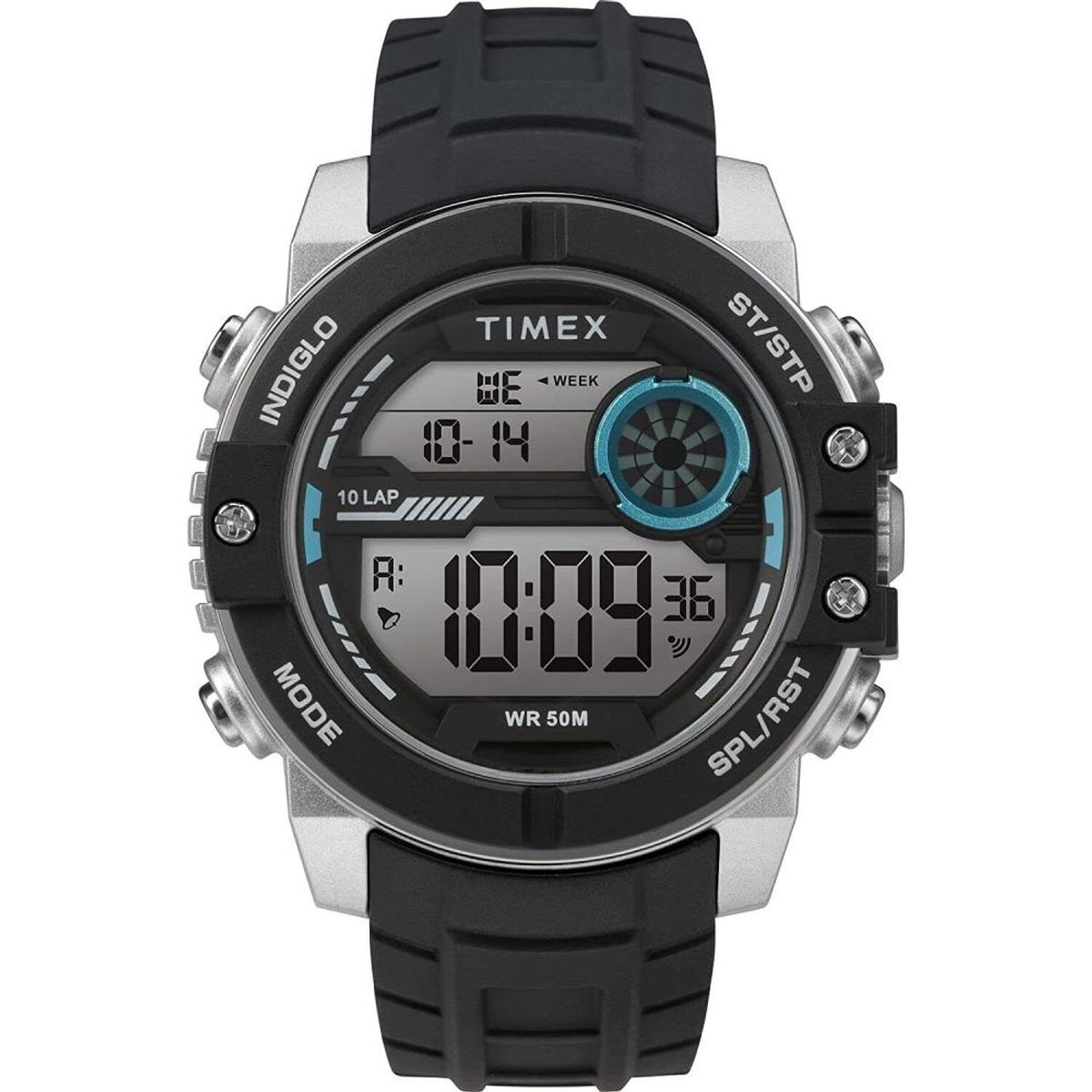 TIMEX - Reloj Timex TW5M34600 Digital Deportivo Multifunción 10 Laps - Azul