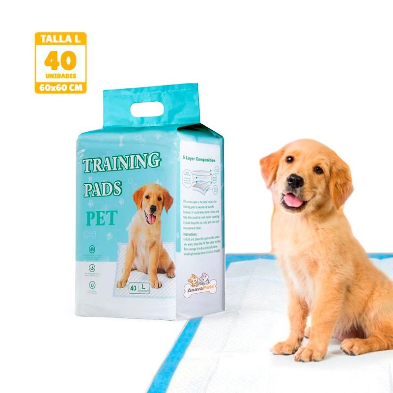 GENERICO - Pañales de Piso Absorbentes Desechables para Perros Talla L
