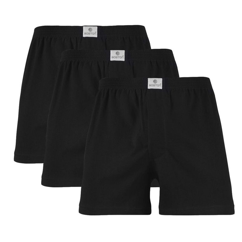 BOSTON - Pack x3 Short Boston Negro
