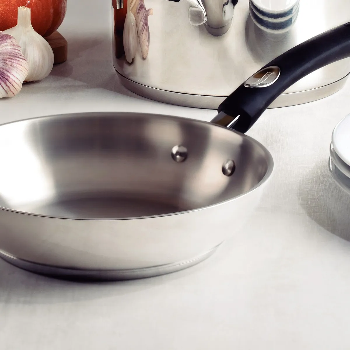 TRAMONTINA - Sartén Acero Inoxidable con fondo triple 20 cm Tramontina