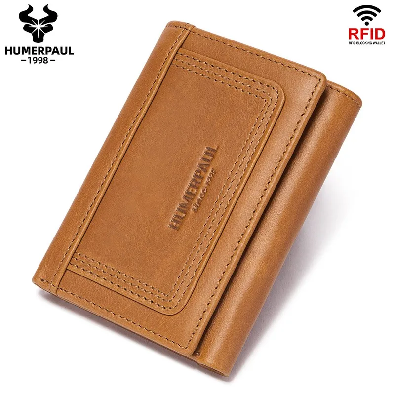 GENERICO - BILLETERA DE HOMBRE - 3 CUERPOS SIN CADENA HUMERPAUL 100% CUERO