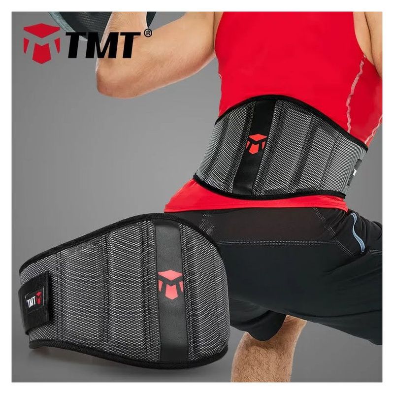 GENERICO - Cinturon soporte lumbar levantamiento de pesas - talla M