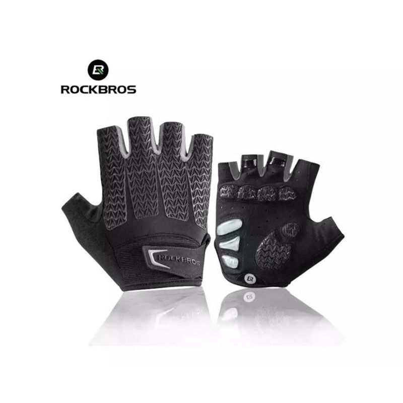 ROCKBROS - Guantes Mitón Gel Ciclismo S169b Gris Talla XL
