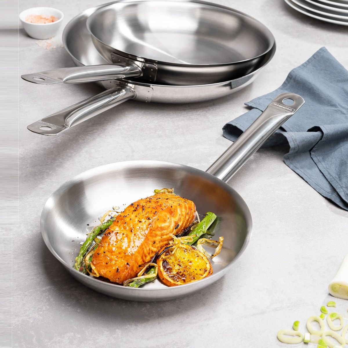 TRAMONTINA - Sartén  Professional Tramontina  30 cm 100% Acero Inoxidable