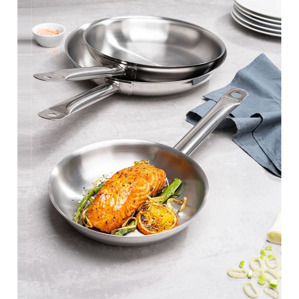 TRAMONTINA - Sartén  Professional Tramontina  30 cm 100% Acero Inoxidable