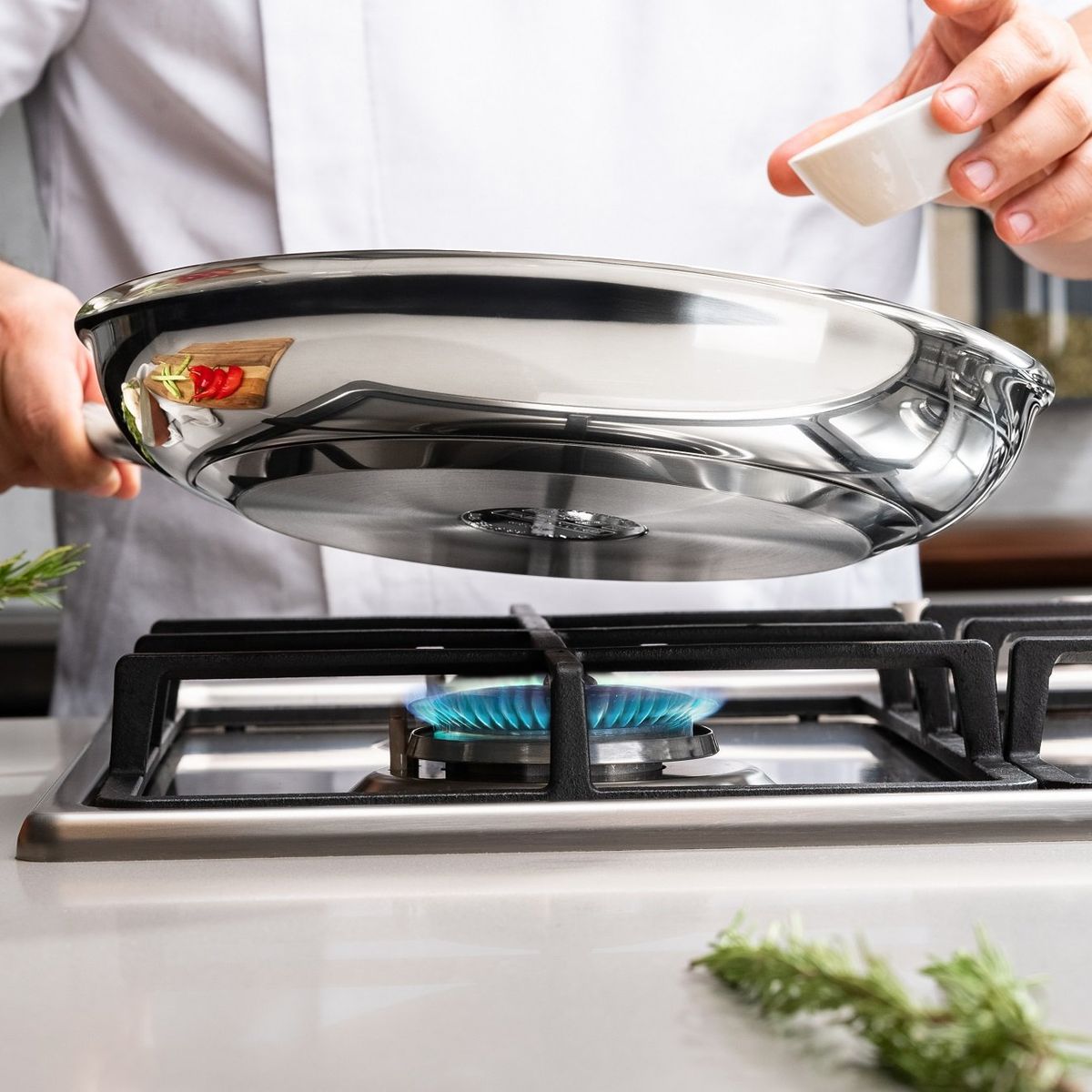 TRAMONTINA - Sartén  Professional Tramontina  30 cm 100% Acero Inoxidable