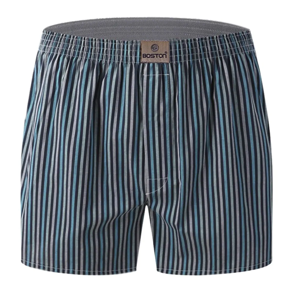 BOSTON - Bóxer Boston de Tela Plana con Diseño a Rayas