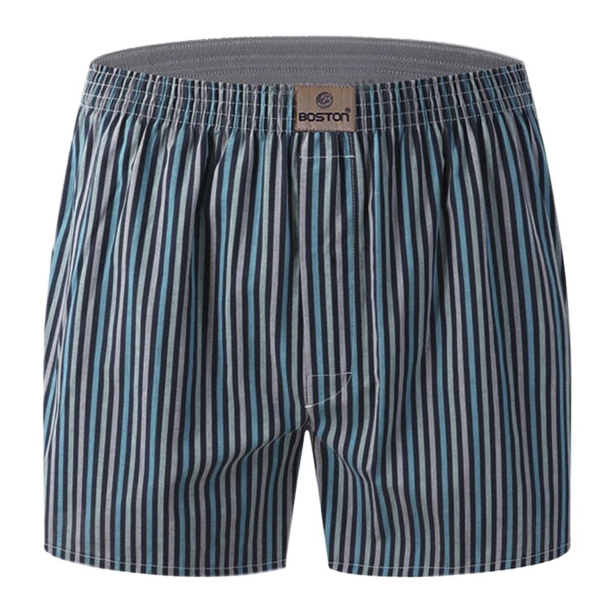 BOSTON - Bóxer Boston de Tela Plana con Diseño a Rayas