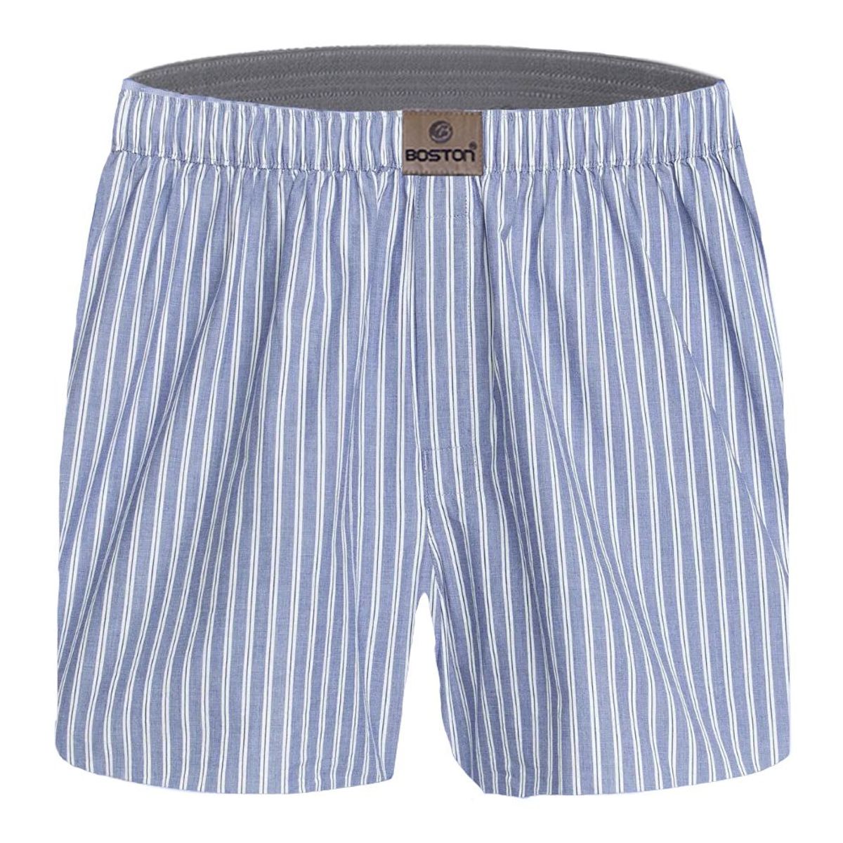 BOSTON - Bóxer Boston de Tela Plana con Diseño a Rayas