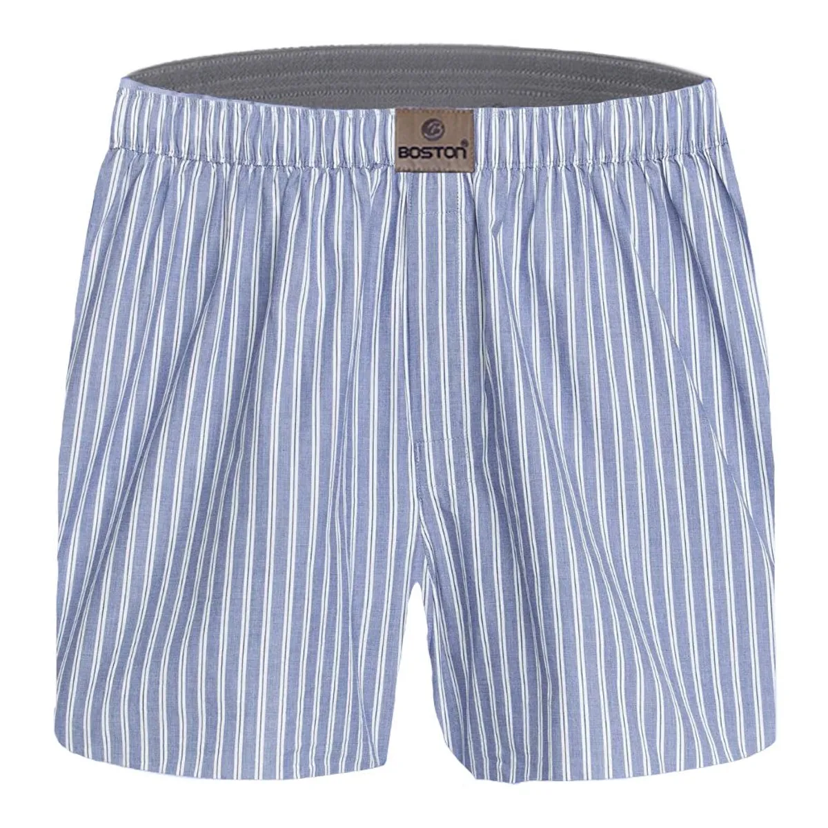 BOSTON - Bóxer Boston de Tela Plana con Diseño a Rayas