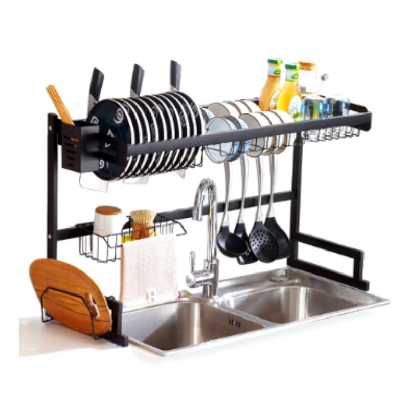 GENERICO - ESCURRIDOR  DE PLATOS SOBRE EL PREGADERO- RACK DE ACERO 120 cm