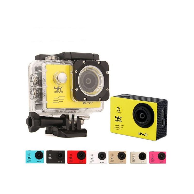 GENERICO - Cámara deportiva 4k sport 30 fps wifi 16mp 170° control remoto