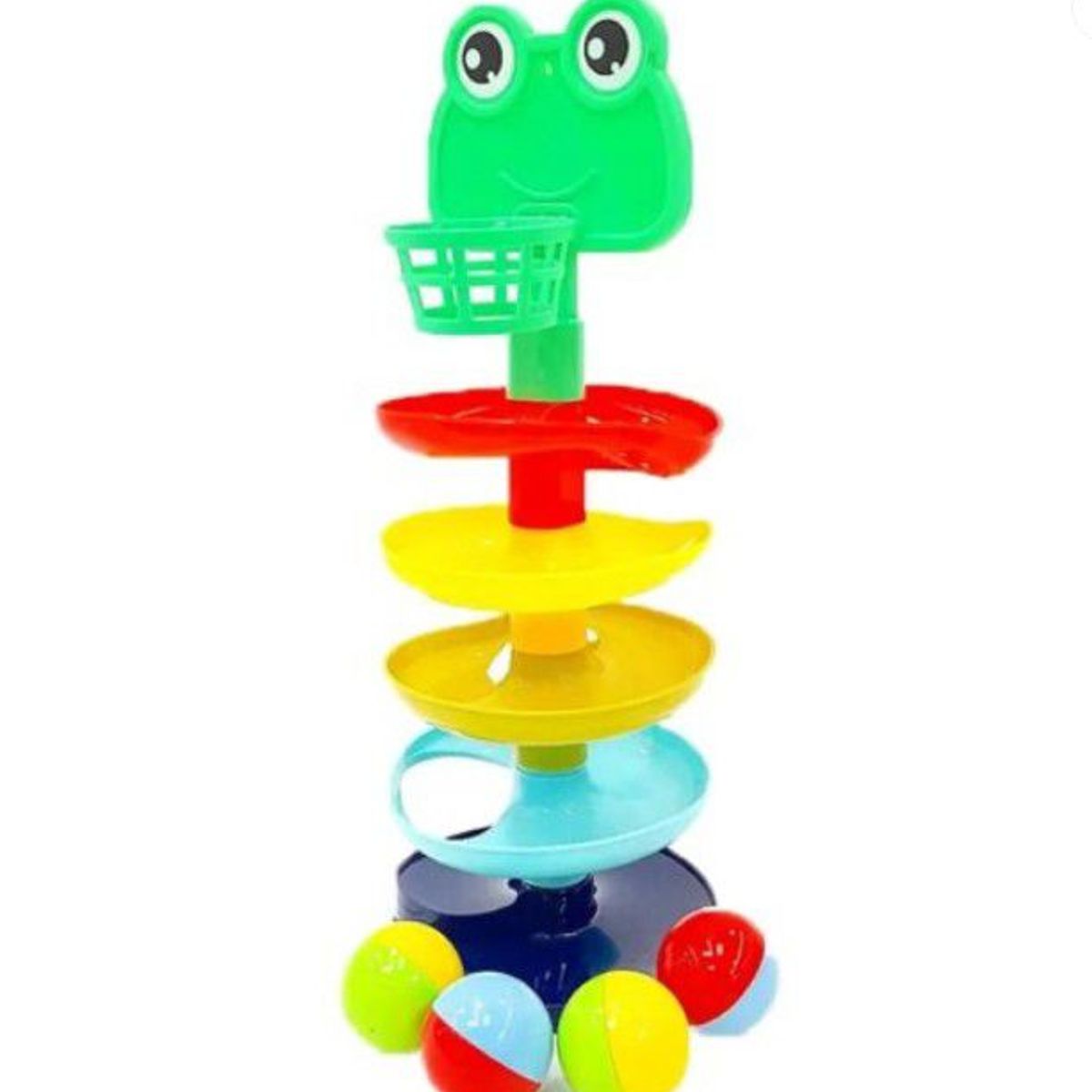 GENERICO - Tobogán de pelotas diseño sapito para bebe