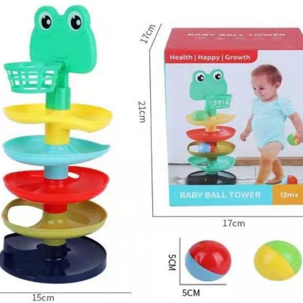 GENERICO - Tobogán de pelotas diseño sapito para bebe