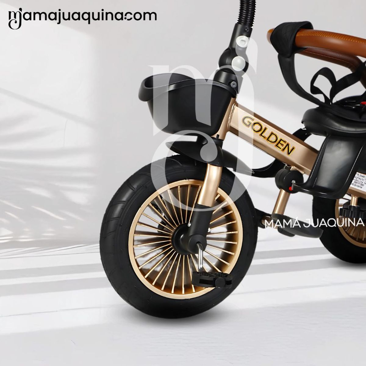 VOYAGE - Triciclo Guiador 3 En 1 «GOLDEN II NEW COLLECTION» USB Black