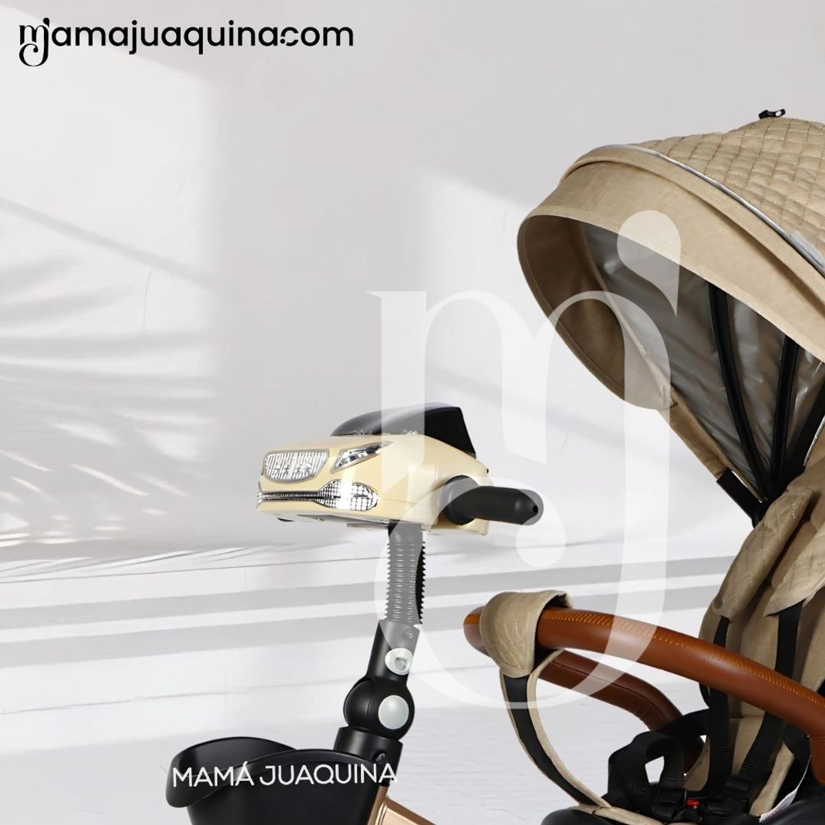 VOYAGE - Triciclo Guiador 3 En 1 «GOLDEN II NEW COLLECTION» USB Beige