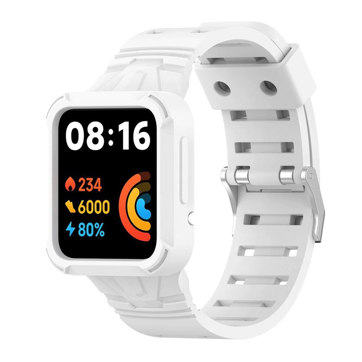 GENERICO - Correa + Case Armor para XIAOMI MI WATCH LITE 1 / 2 - Blanco