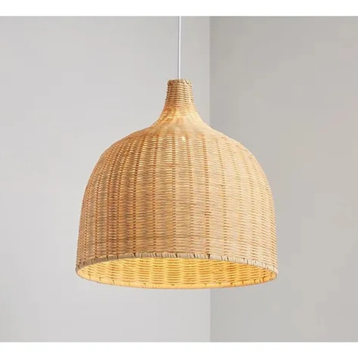 GENERICO - Lampara colgante de ratán japonés
