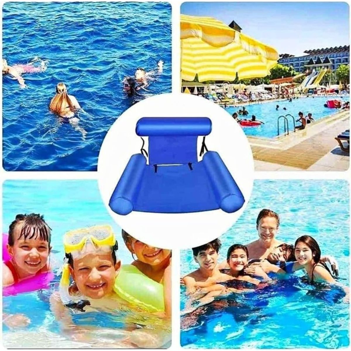 GENERICO - Silla flotador para piscina medida 100 * 120cm