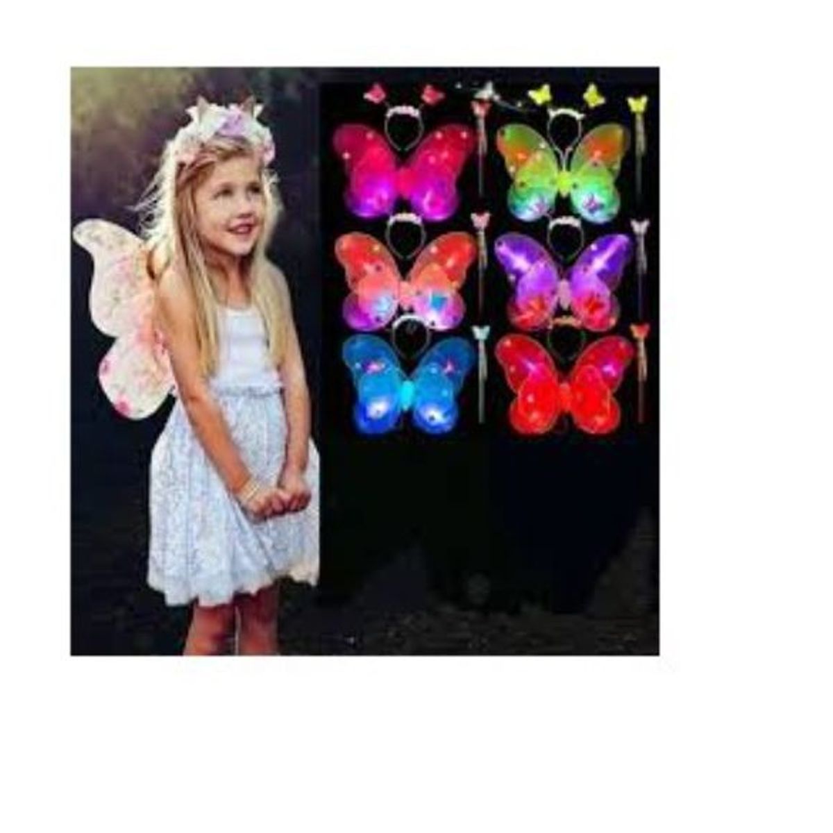 GENERICO - Alitas mariposa luminosa vinchavarita