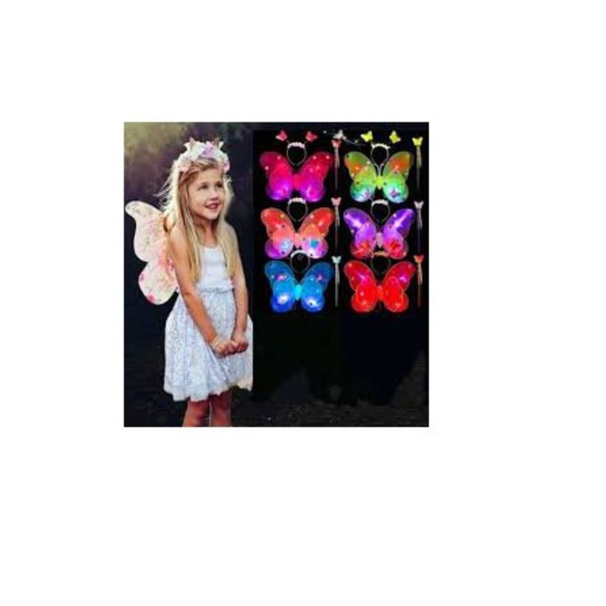 GENERICO - Alitas mariposa luminosa vinchavarita