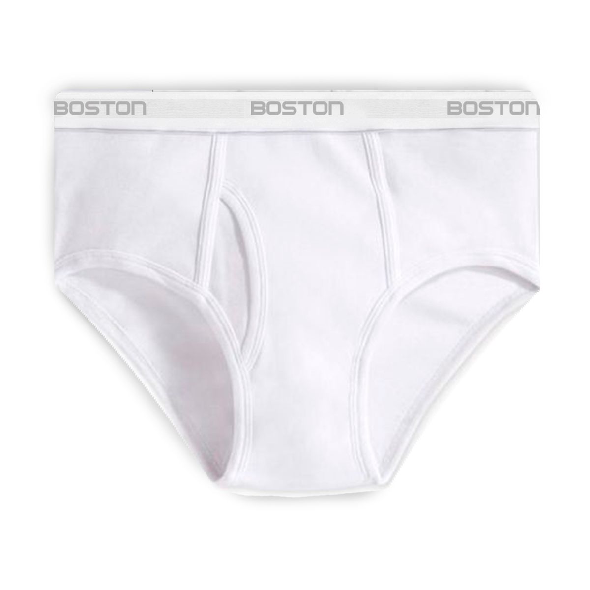 BOSTON - Pack X3 Trusas Boston Clásica Blanco 100% Algodón