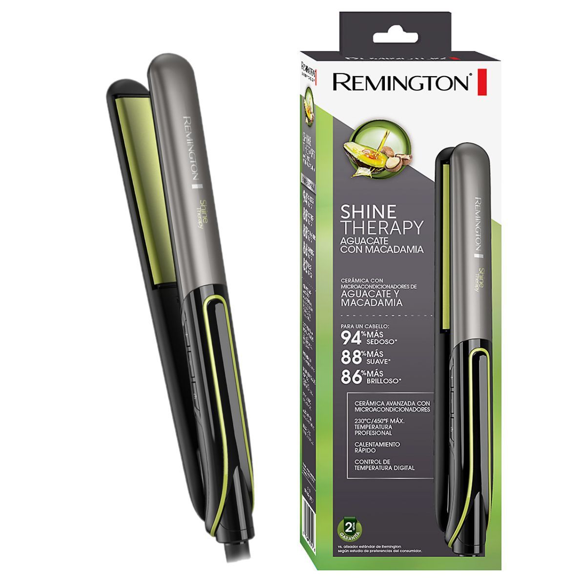REMINGTON - Plancha De Cabello Remington Palta Shine Therapy