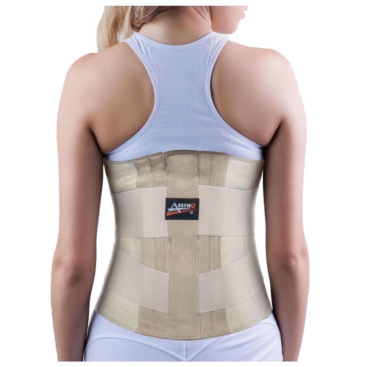 ARGYM - Faja Sacro Lumbar Varillas de Aluminio Talla XL