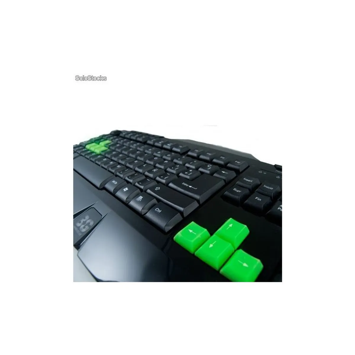 GENERICO - Teclado estilo gamer portatil ultra ligero