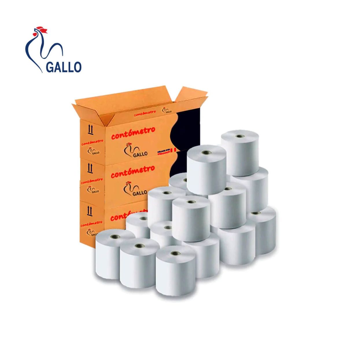 GALLOS - CONTOMETRO TERMICO GALLO 55GR 80 X 80 X 13 80M (CAJA X 20 ROLLOS)