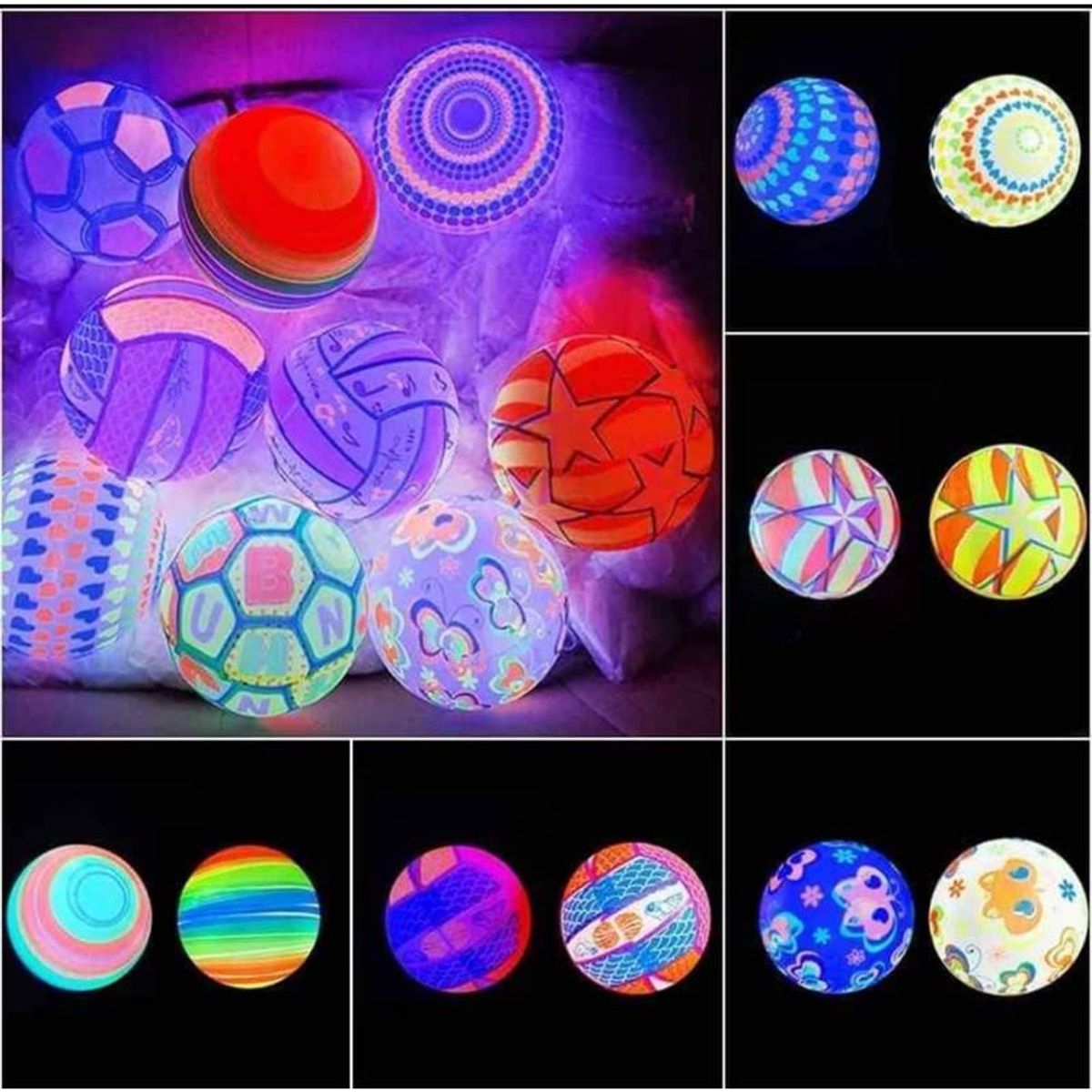 GENERICO - Pelota luminosa con luces led