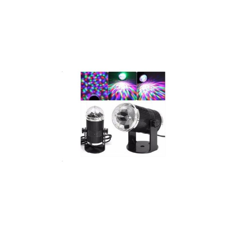 GENERICO - Luces sicodelicas led giratorio colores fiestas eventos 240°