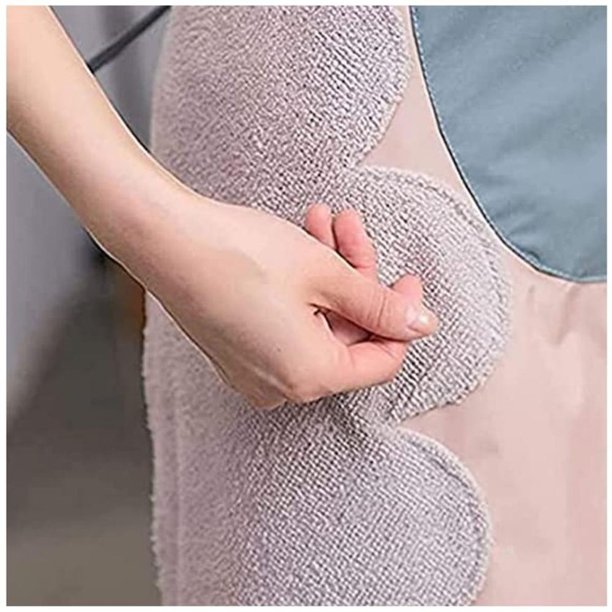 MINARI - Mandil delantal de cocina impermeable con secador bolsillo beige tigre