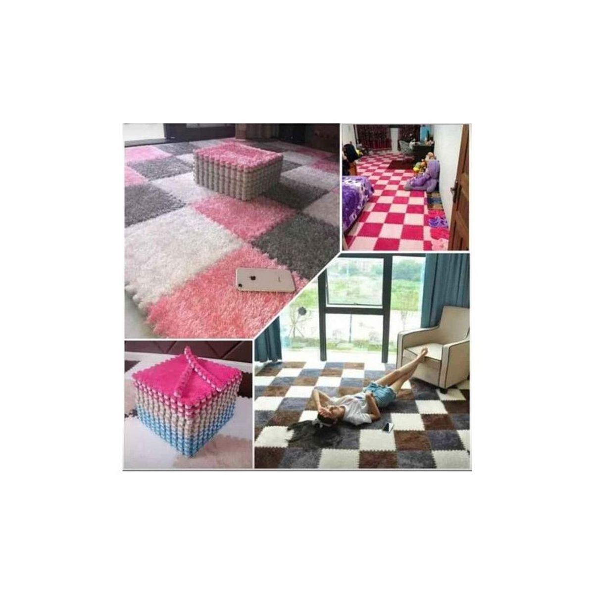 GENERICO - Pisos afelpados anti alérgicos - multicolor