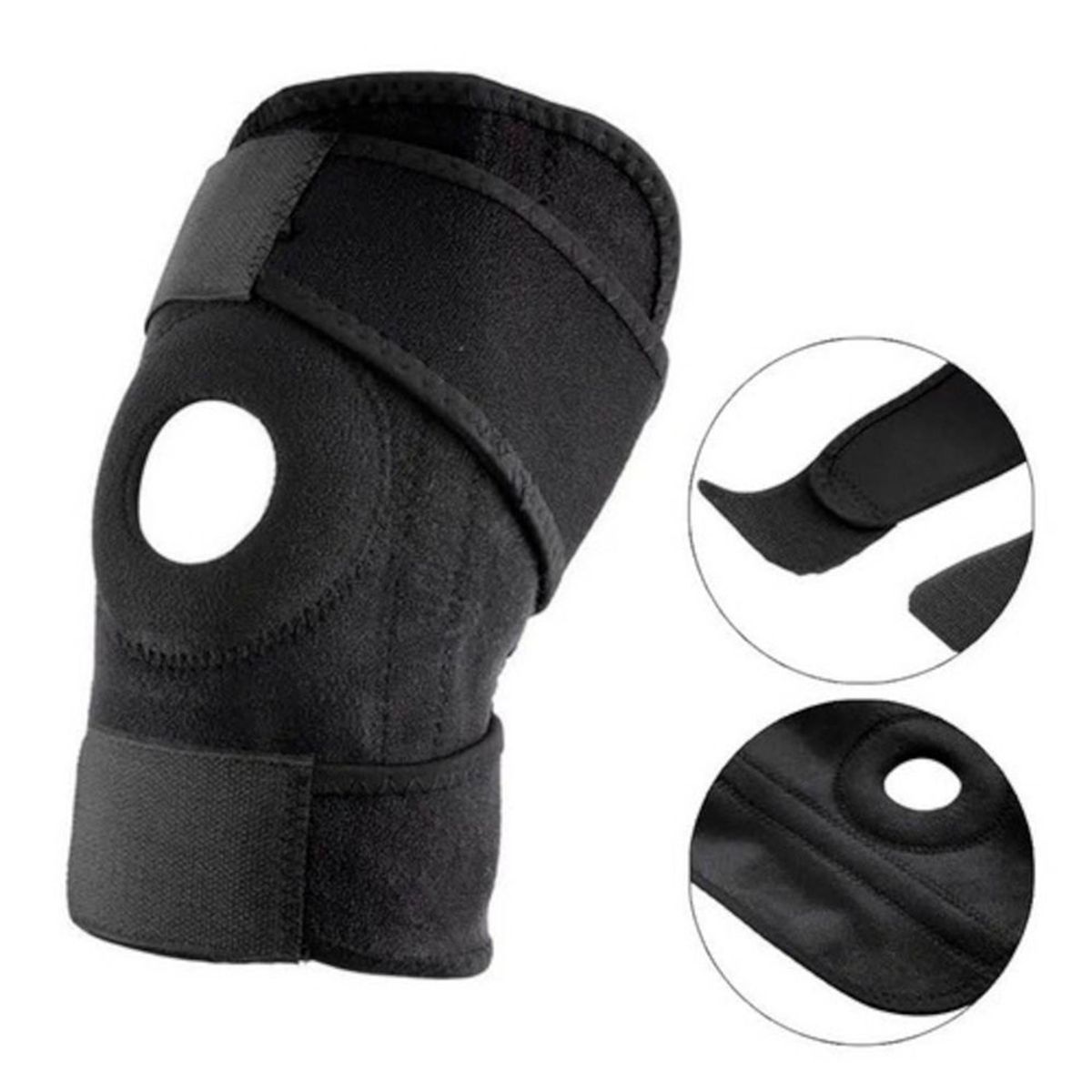 HOLGU - Rodillera Ortopédica Afelpado Velcro Talla Standar