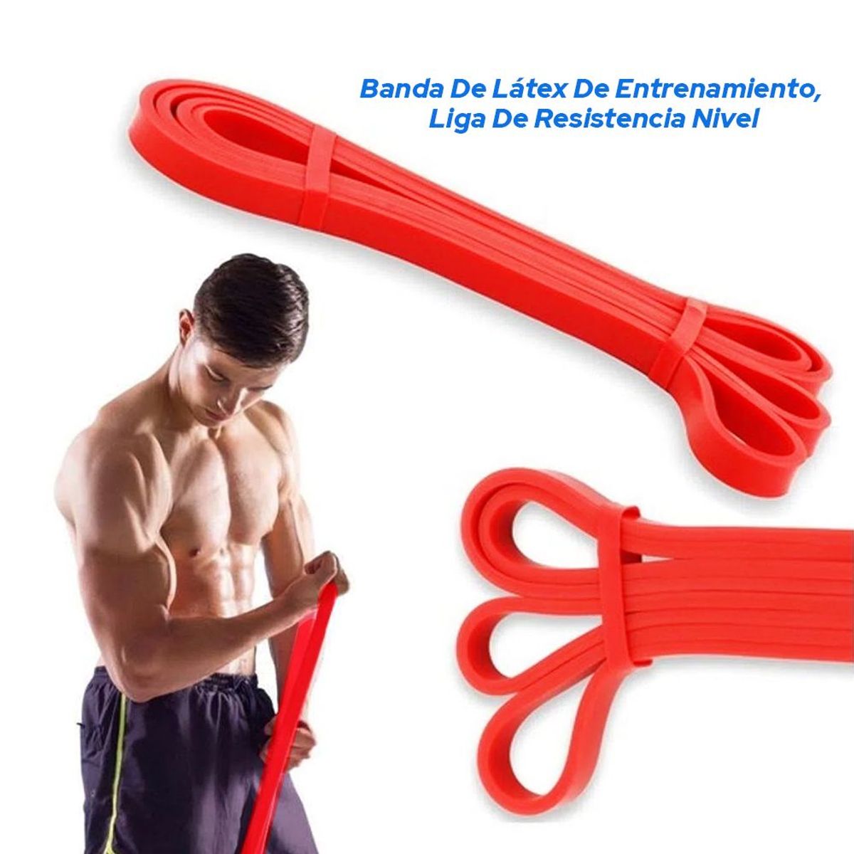 HOLGU - BANDA DE RESISTENCIA CROSSFIT ROJA