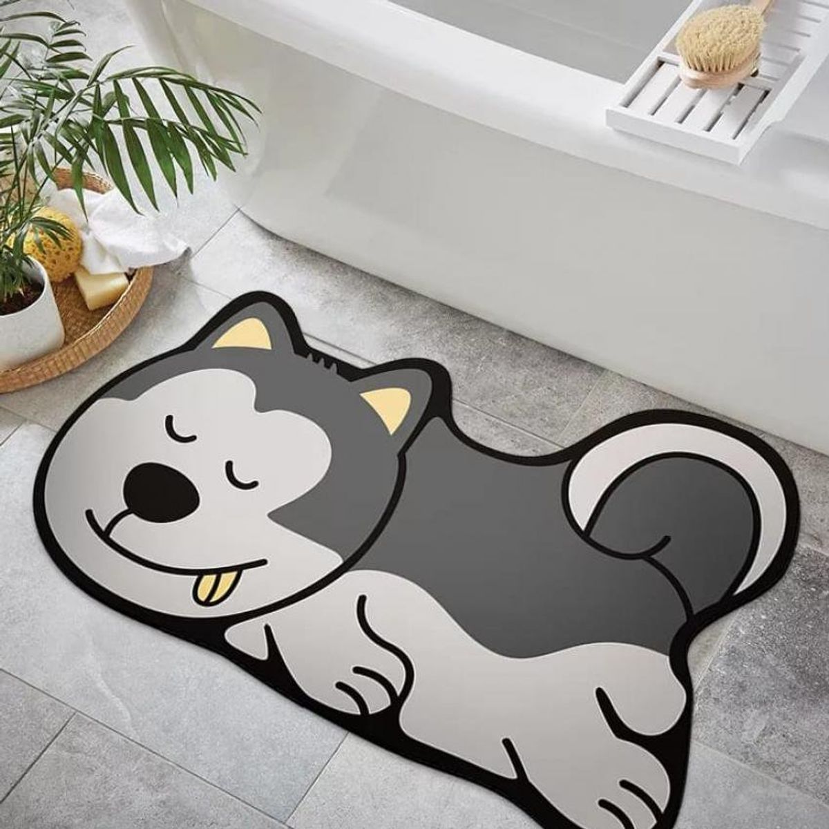 GENERICO - Tapete absorbente anti deslizante para baño cocina de fácil limpieza