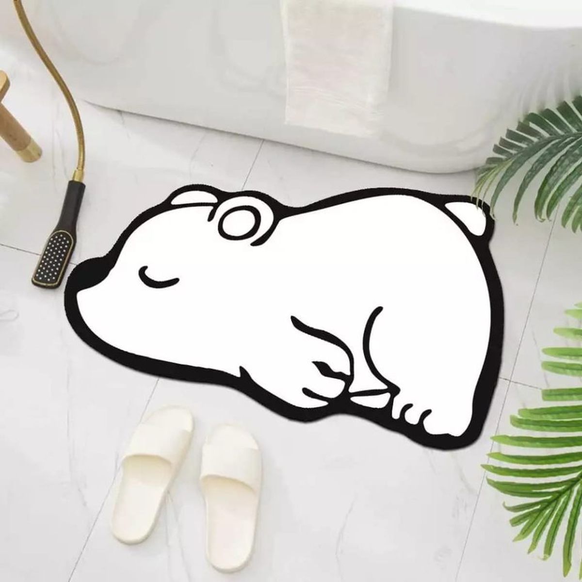 GENERICO - Tapete absorbente anti deslizante para baño cocina de fácil limpieza