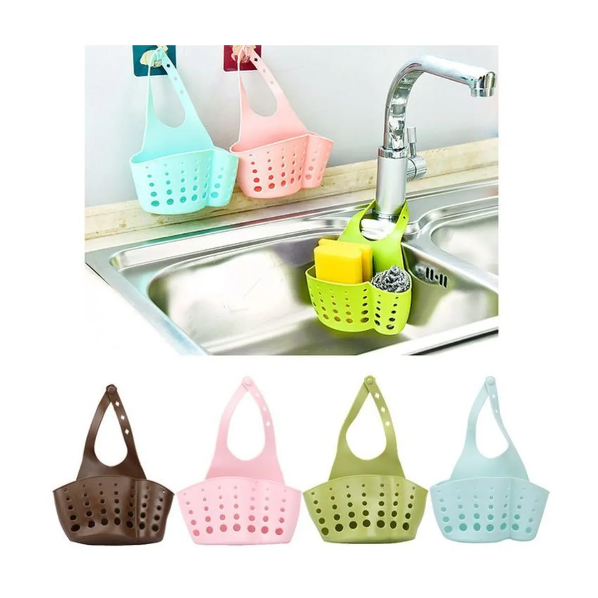 GENERICO - Estante organizador de esponja cepillos jabón